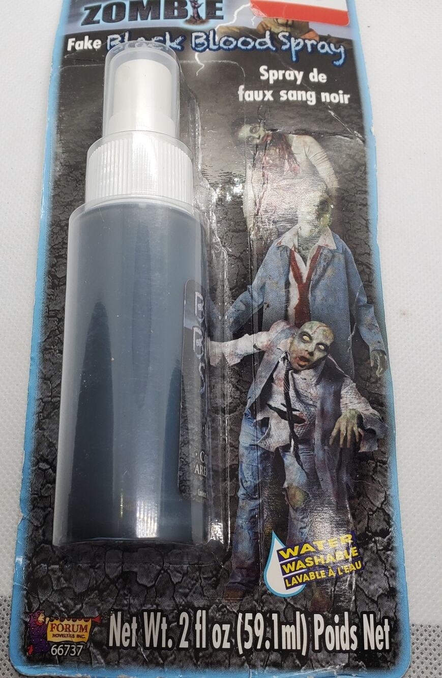 Forum Zombie Black Blood Spray Fake Costume Halloween FX Stage SFX Makeup 66737